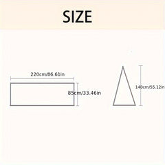 4 Corner Inner Tent Camping Pyramid Tent w/ Mosquito Net