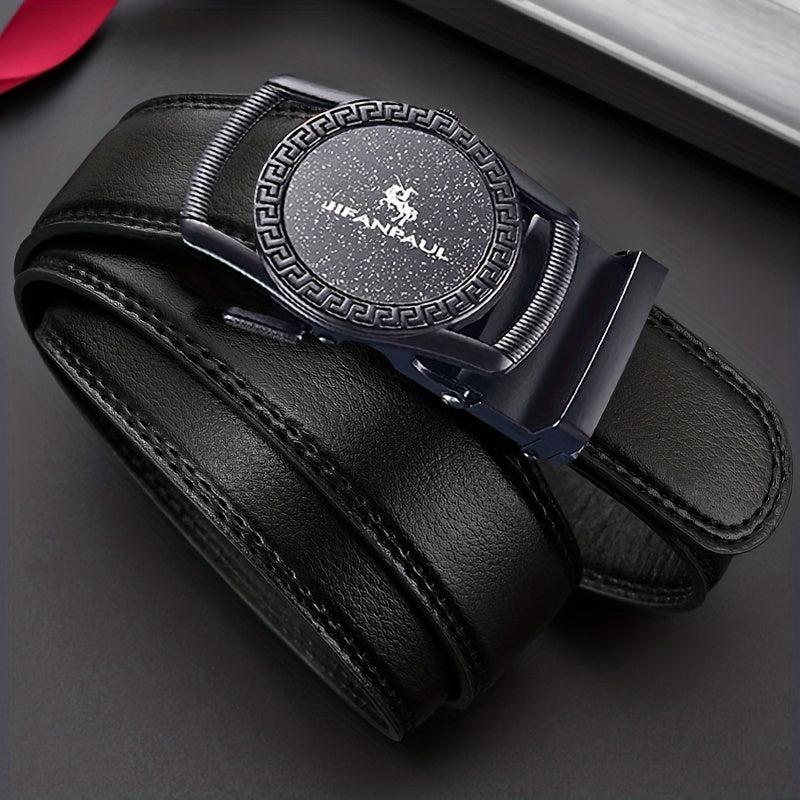 Men's PU Leather Buckle Belt for Outdoor Party Travel