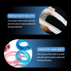 Resin Ring Molds Silicone - 14 Sizes for Rings Earrings Pendants Crafts