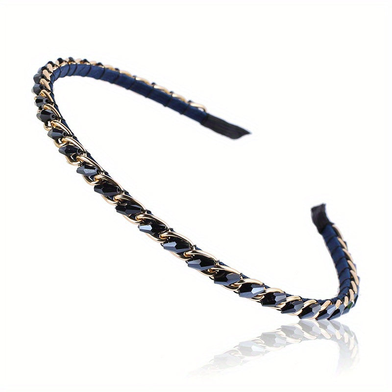Crystal Metal Buckle Headbands with Sparkling Hair Accessories