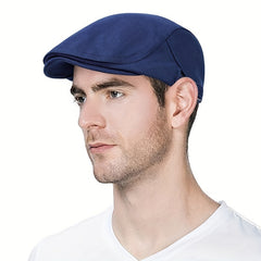 Men's Beret Adjustable Newsboy Cap Soft Woven Hat