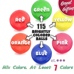 Soft Plastic Ball Pit Balls Non Toxic Colors Indoor Play