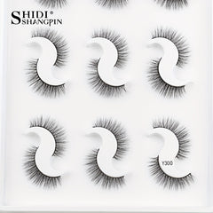 9 Pairs 3D Faux Mink False Eyelashes Natural Curling Thick Extension