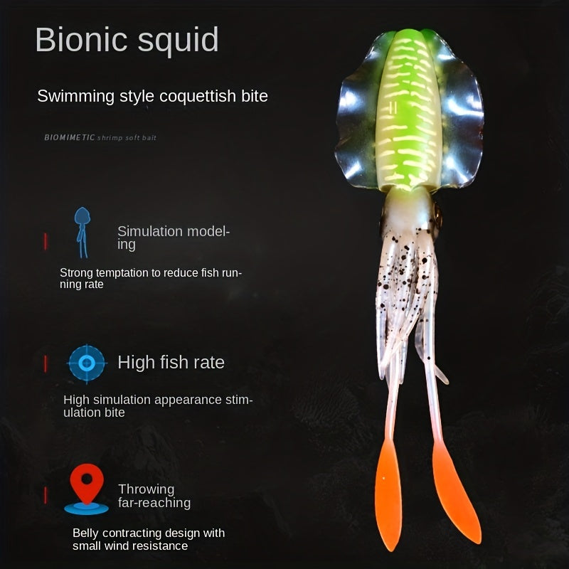 Luminous Cuttlefish Soft Bait for Sea Fishing 5 9in 11g Sub bait