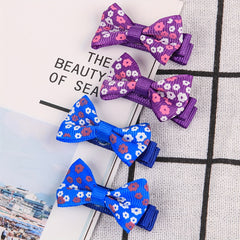 58pcs Leopard Print Bow Hair Clip Set for Girls