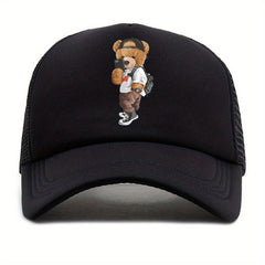 Men's Baseball Mesh Cap Cartoon Print Sun Hat for Men and Women Couples