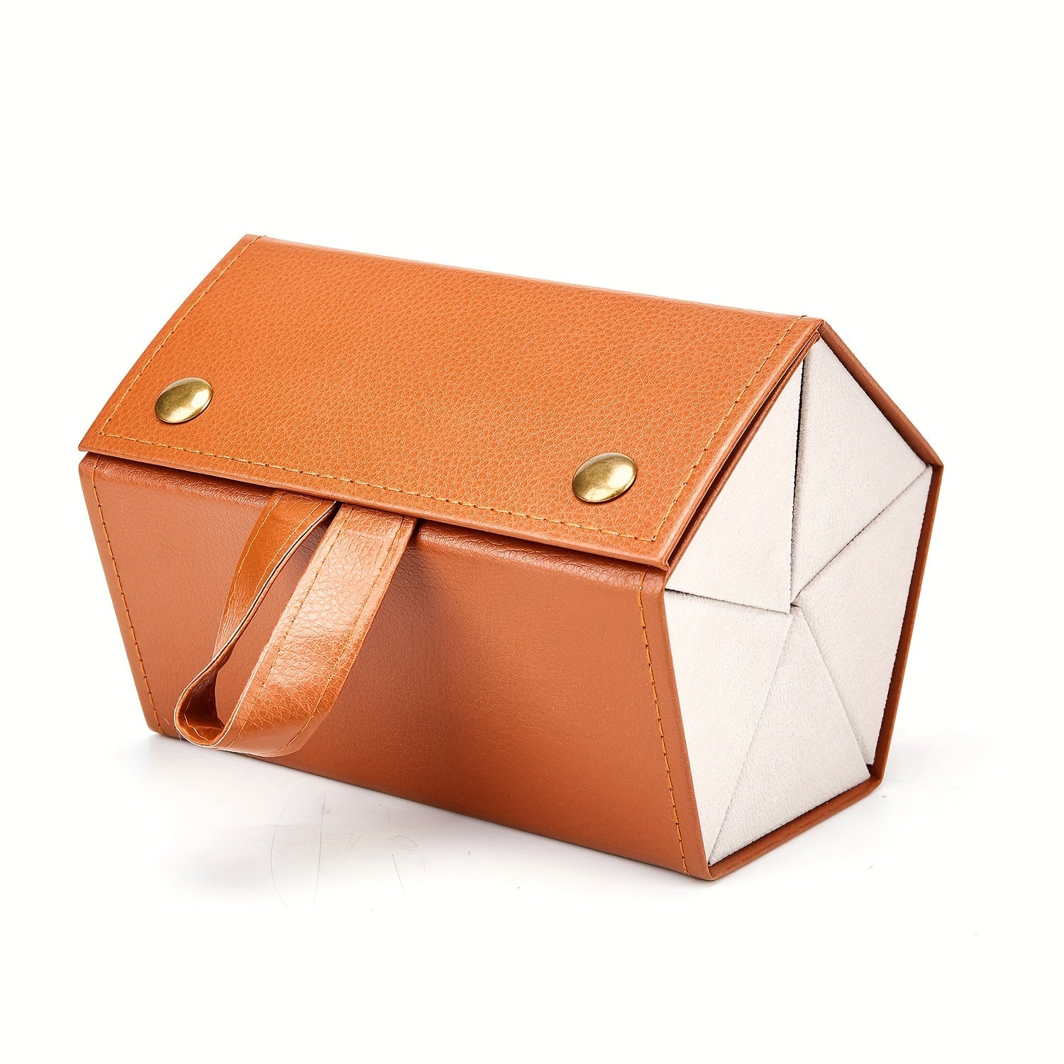 5 Slots Travel Glasses Case Foldable PU Leather Glasses Storage Rack