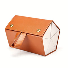 5 Slots Travel Glasses Case Foldable PU Leather Glasses Storage Rack