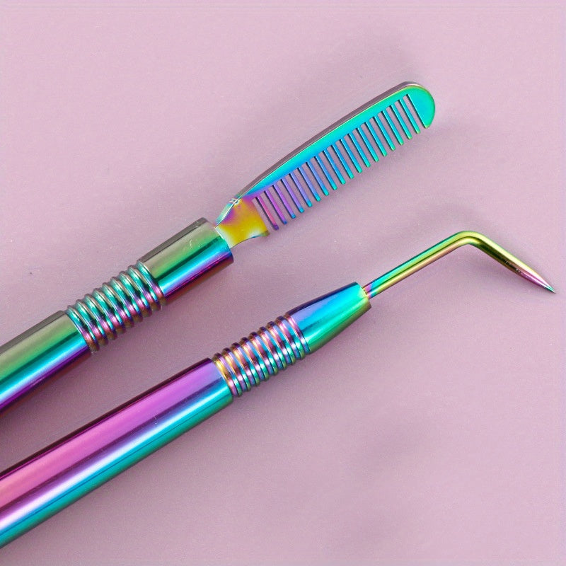 Stainless Steel Lash Lift Perm Tool with Comb