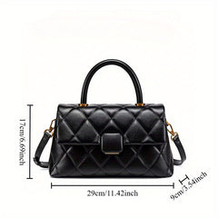 Fashionable Rhombus Pattern Handbag Women's Shoulder Crossbody Clutch