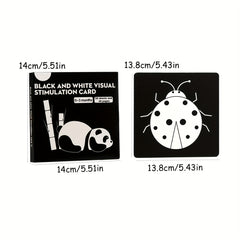 12 Months Visual Stimulation Cards Early Childhood Brain Development Toys