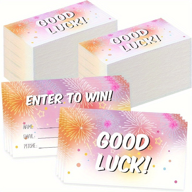 50pcs Student Reward Small Cards Blank Lottery Ticket Form