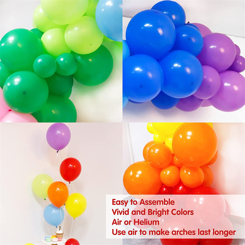 Colorful Rainbow Balloon Garland Arch Set - 129pcs