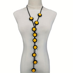 Y Shaped Long Pendant Necklace Bohemian Accessories Party Clothing Neck Jewelry