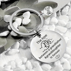 Grandad Granddaughter Keyring The Love Is Forever Keychain