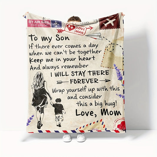 Christmas Envelope Tapestry Printed Blanket Double Sided