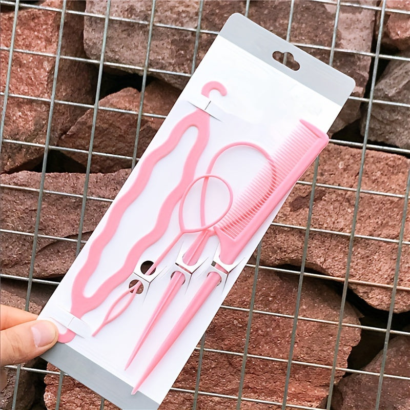 Versatile Hair Tool for Braiding and Tying Hair