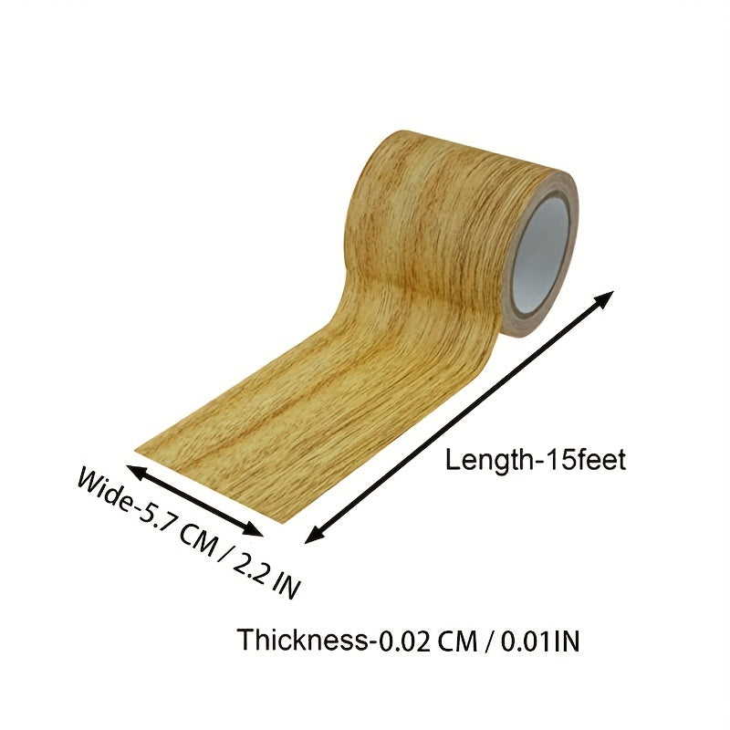 Wood Grain Adhesive Repair Tape - Golden Camel Brown - 5.7cmx4.57m