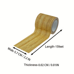 Wood Grain Adhesive Repair Tape - Golden Camel Brown - 5.7cmx4.57m