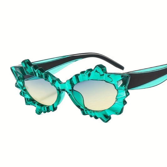 Y2K Irregular Flower Sunglasses Jelly Gradient UV400