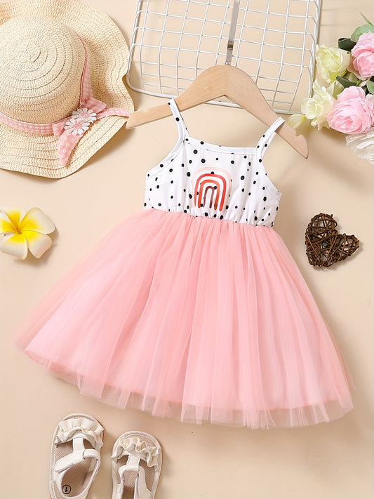 Mesh Princess Dress Baby Girls Birthday Party Dress Kids Clothes