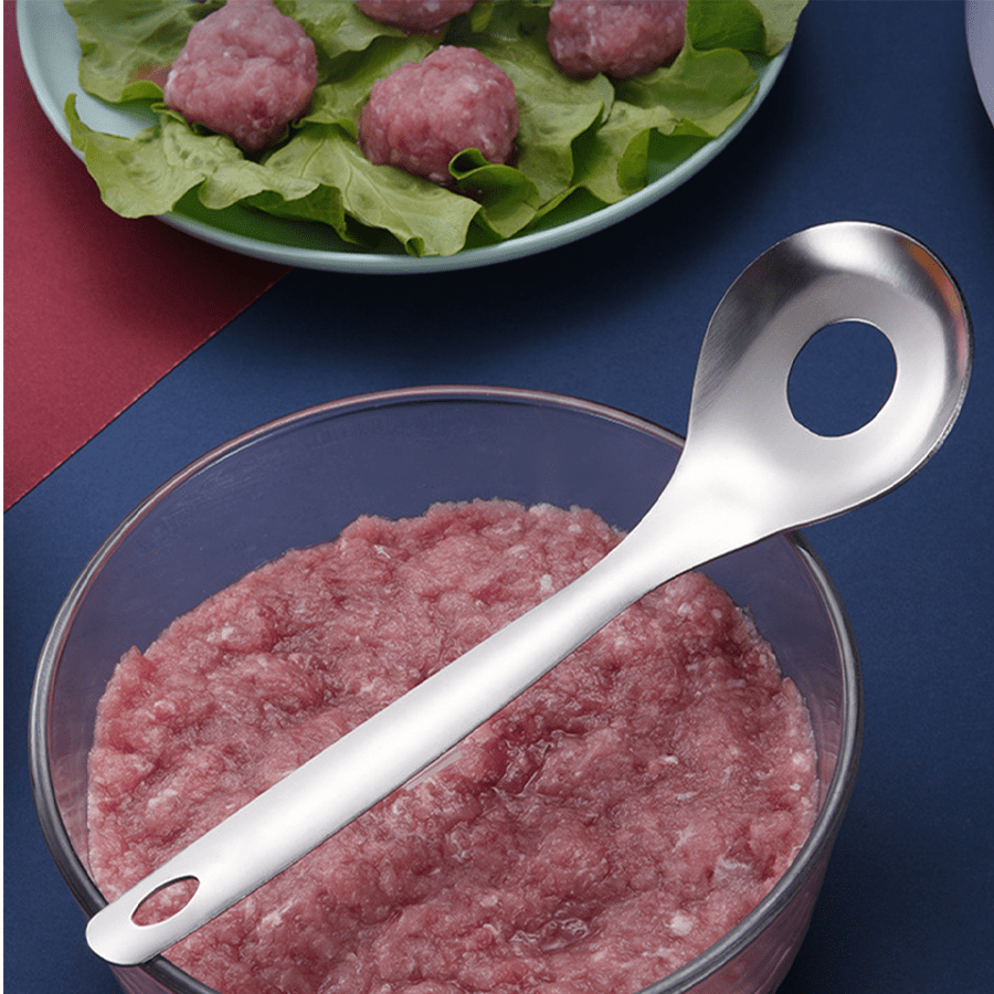 Stainless Steel Meatball Making Tool Fish Ball Spoon Meat Scoop