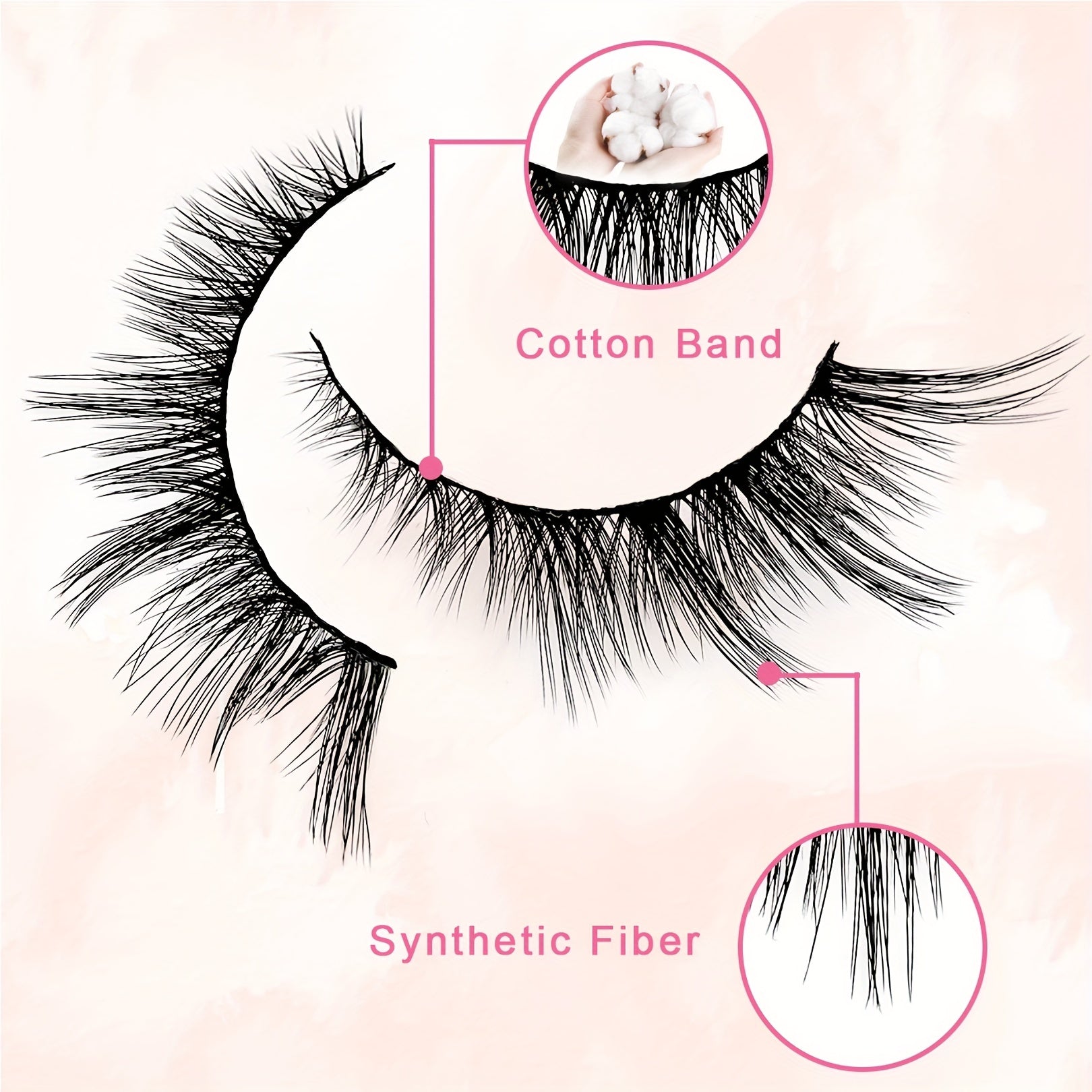 7 Pairs Cat Eye Lashes Fluffy Faux Mink False Eyelashes