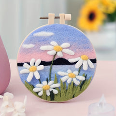 DIY Landscape Frame Painting Wool Felt Material Set