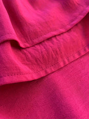  Solid One Shoulder Ruffle Tunic Dress