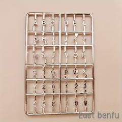 Mini Alphabet Number Boards Set for Dollhouses DIY House Numbers