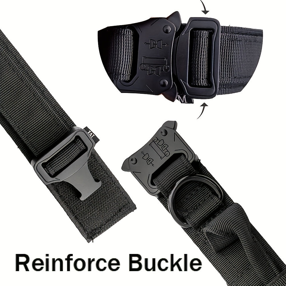 Tactical Dog Collar with Handle for Medium & Large Dogs