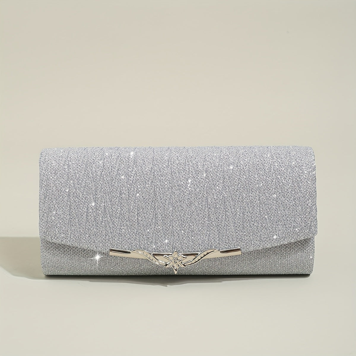 Glitter Flap Square Shoulder Bag for Evening Events