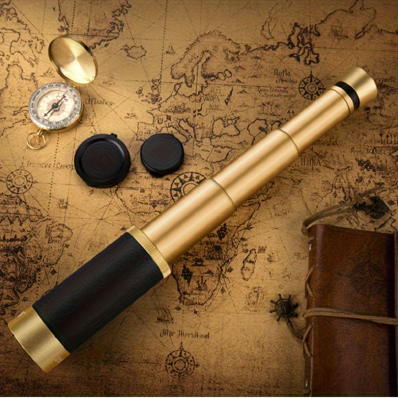 Vintage Pirate Telescope 25x50 Collapsible Spyglass