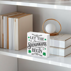 St Patrick's 'Let The Shenanigans Begin' Sign PVC Green