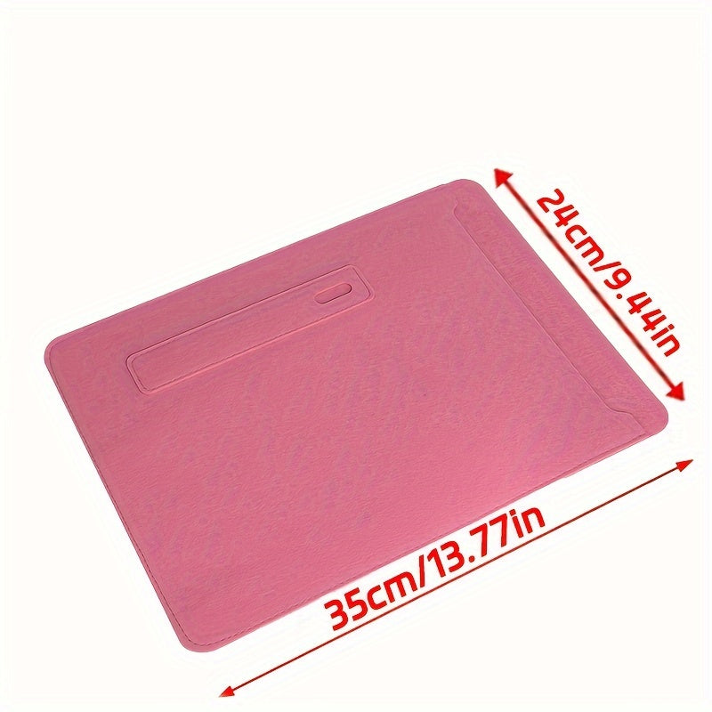 Felt Laptop Bag Grey Pink Notebook Computer Case Tablet Bag