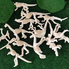 12pcs Dinosaur Skeletons PVC Model Set Educational Realistic Figures