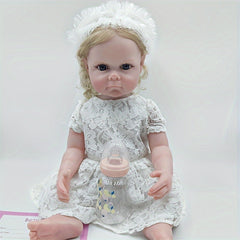 22 Inch Reborn Baby Doll Realistic Full Body Soft Vinyl Simulation Toy