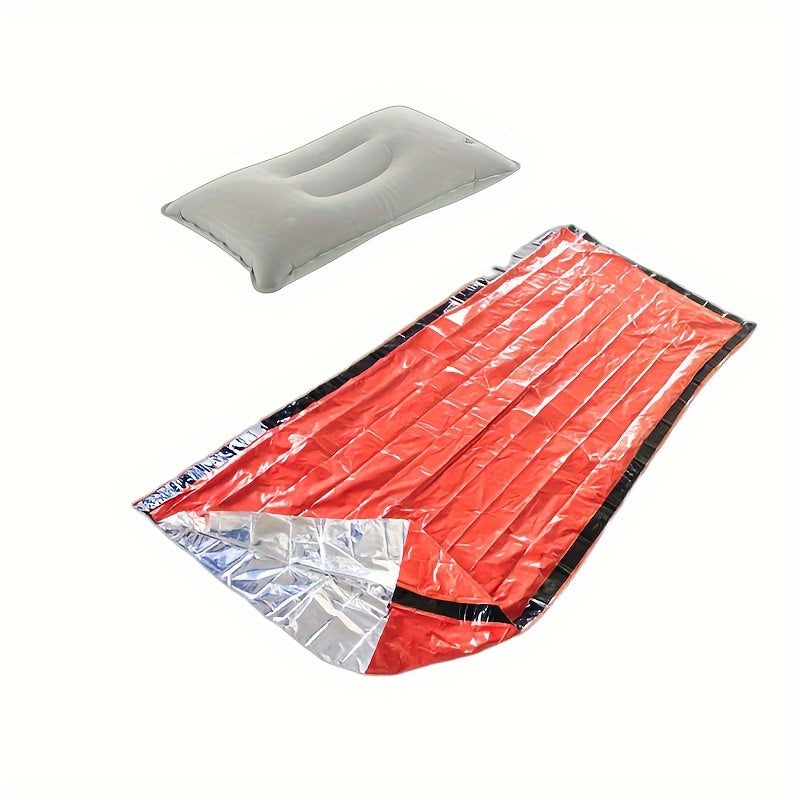 Outdoor Emergency Sleeping Bag with Air Pillow