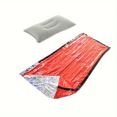 Outdoor Emergency Sleeping Bag with Air Pillow