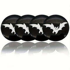 4pcs Bat Car Wheel Center Hub Cap Emblem Stickers Cover 56mm Car Accessories