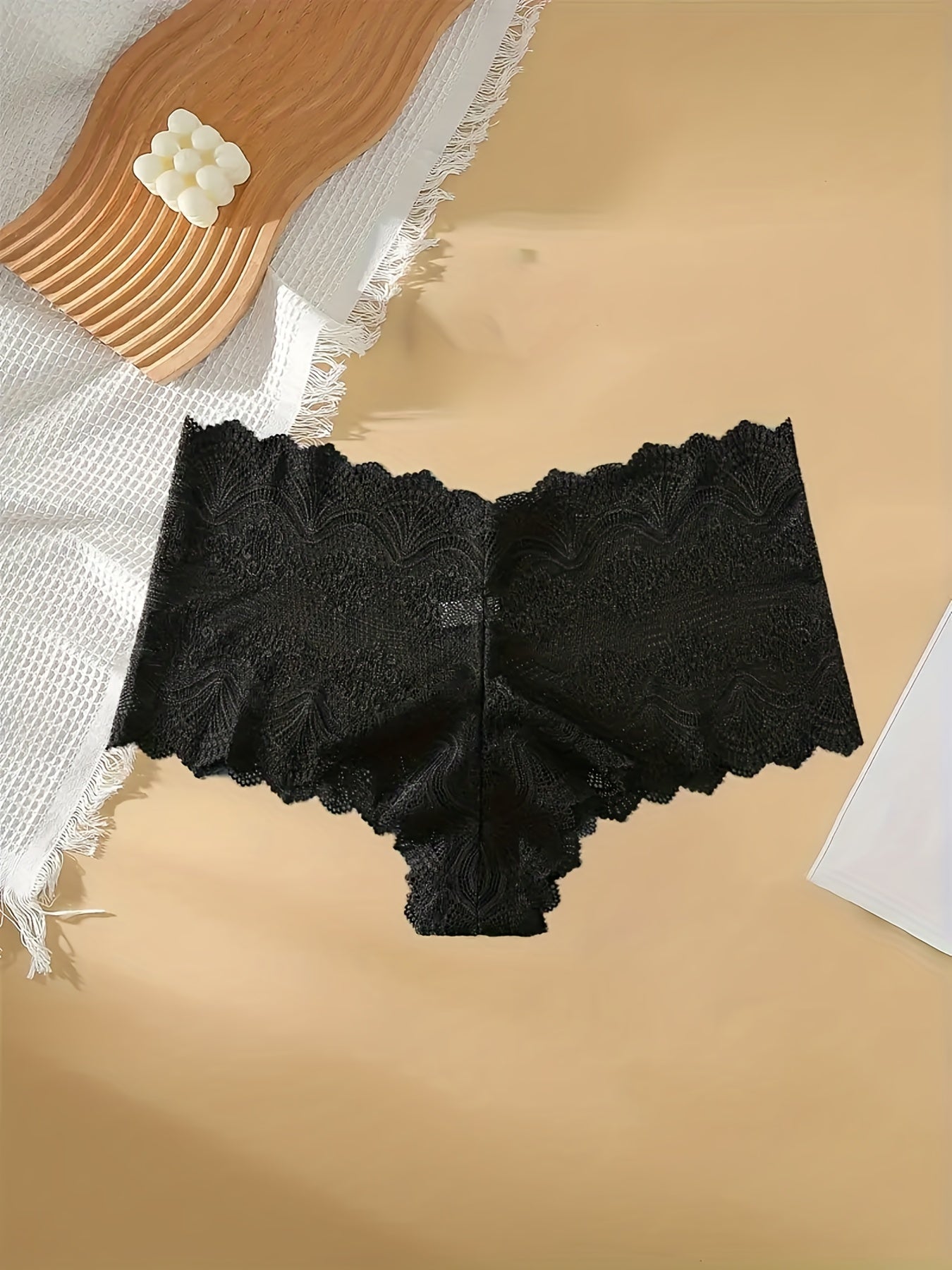 4 Pack Plus Size Lace Boyshorts Set High Waisted Floral Panties