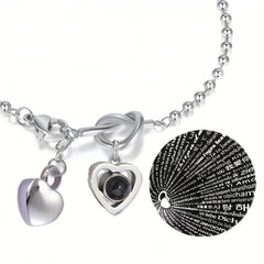 Love Pendant Bracelet Pet Memorial Personalized Handwear Adjustable Bracelet
