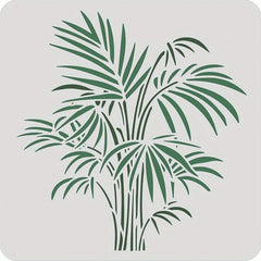 Reusable Leaf Pattern Stencil for DIY Painting - 1Pc 30x30cm