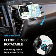 Car Phone Holder Air Vent Mount 360 Cradle Windshield Car Accessory