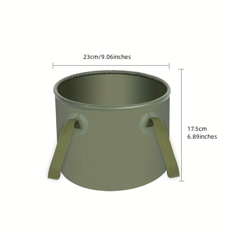 Collapsible PVC Bucket 7L Water Basin for Camping & Fishing