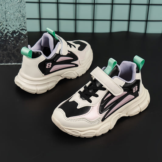 Girl's Chunky Shoes Soft Sole Sneakers For Kids