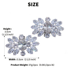 Bridal Jewelry Women's Rhinestone High Heels Shoe Buckle
