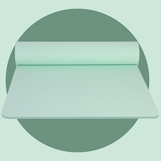 Eco Friendly TPE Yoga Mat Lightweight Non slip Fitness Mute Exercise Mat