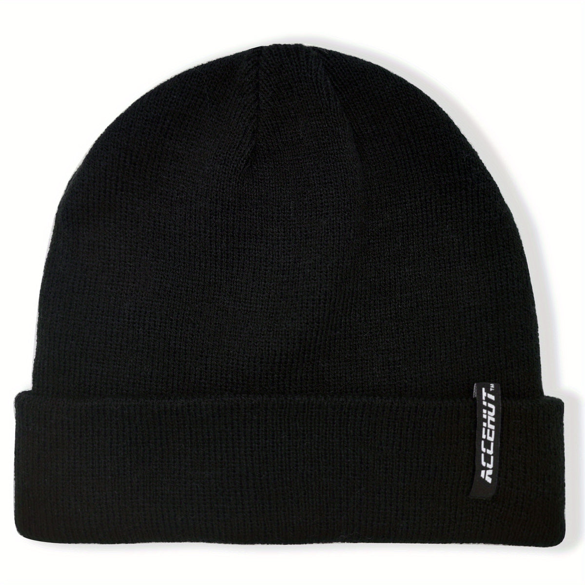 2pcs Label Patch Beanie Elastic Knit Hat Unisex Skull Cap Warm Couple Chemo Hats