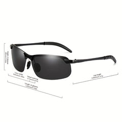 Men's Polarized Night Vision Sunglasses Driving Fishing Riding Sports Sunglasses